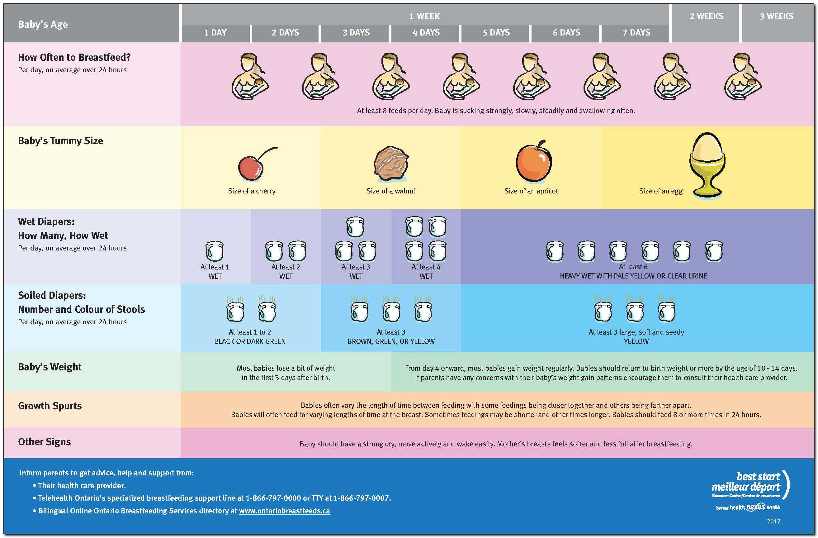 Diaper Output Chart